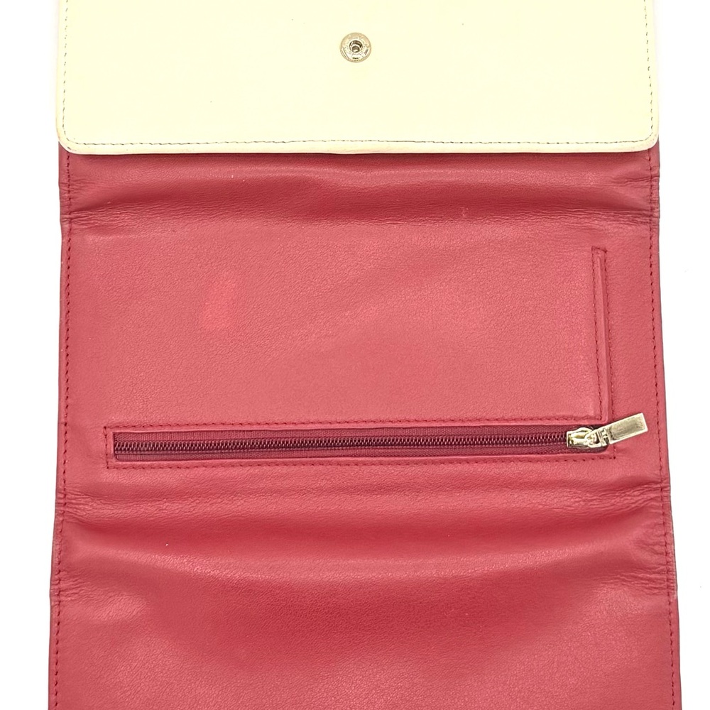 Red and Cream Women's Wallet - Picture 4 of 4